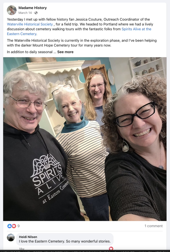 Madame History social post