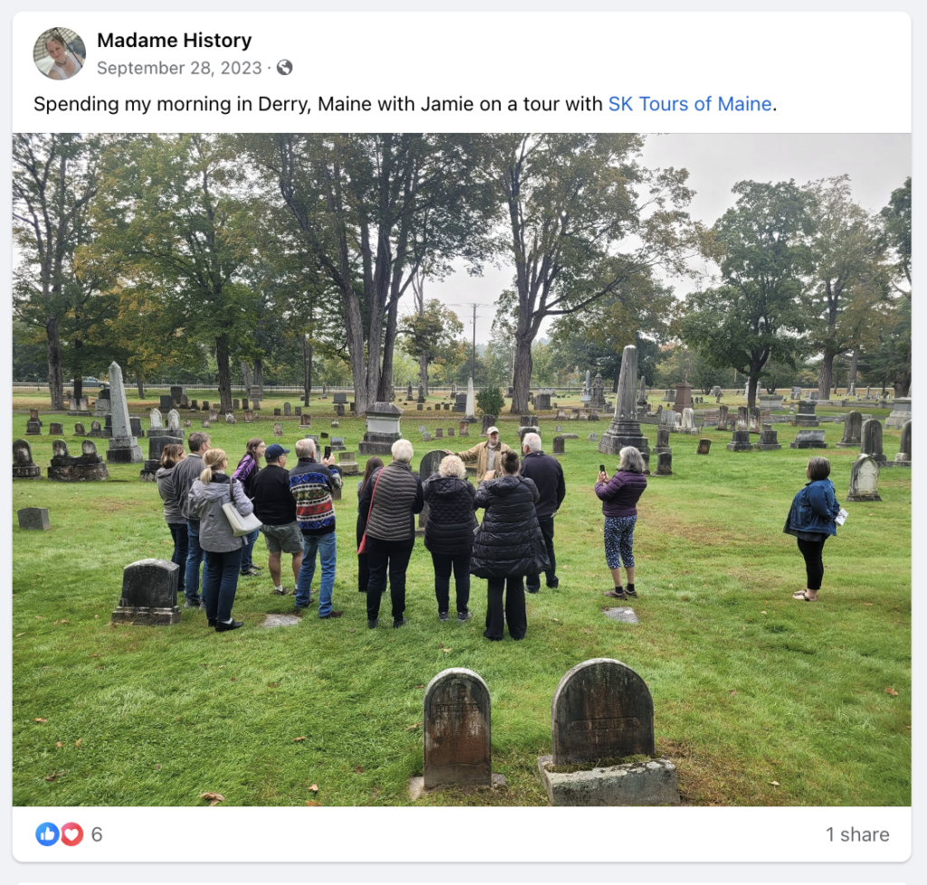 Madame History social post