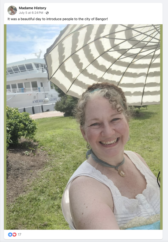 Madame History social post